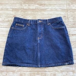 Y2K Dkny Jeans Mini Denim Skirt w/ Pockets- size 13